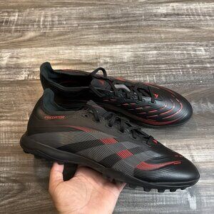 NEW Adidas Predator League TF Turf Soccer Shoes Black Red ID3768 Men’s Size 13